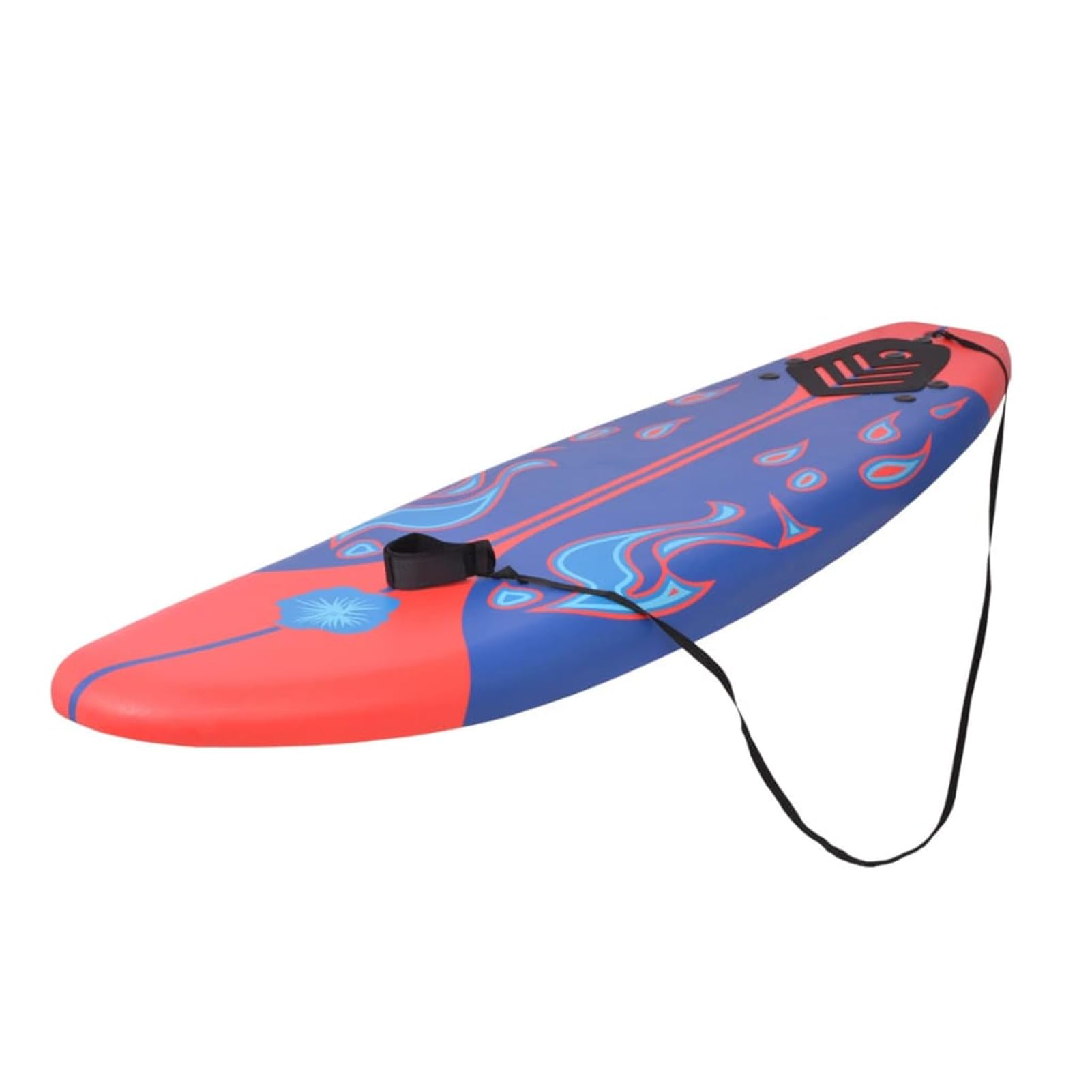Homgoday Mobilier de planche de surf bleu et rouge 170 cm, mobilier d'intérieur pour salon, bureau, chambre à coucher