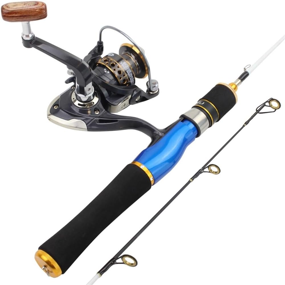 58cm Ice Fishing Rod Winter Spinning Wheel Gear Combination Boat