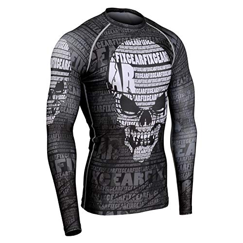 fixgear Compression Baselayer Shirt UV Sun Protection UPF 50+ Skins Rash Guard Long Sleeves