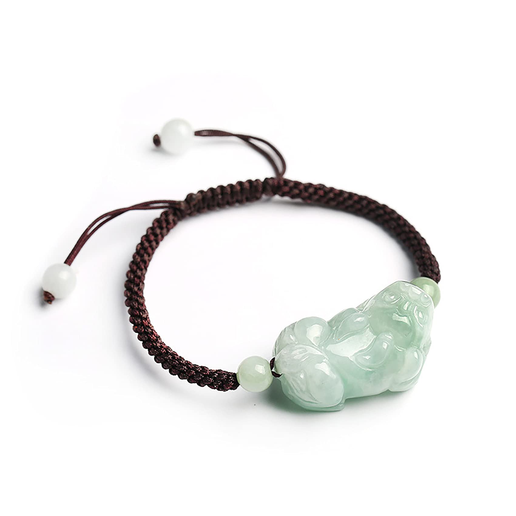 Abalorio, Hilo Rojo Amuleto De La Suerte Equilibrio Cuerda Esmeralda Amuleto Tejido Atraer Prosperidad Amor Suerte Dinero,Negro