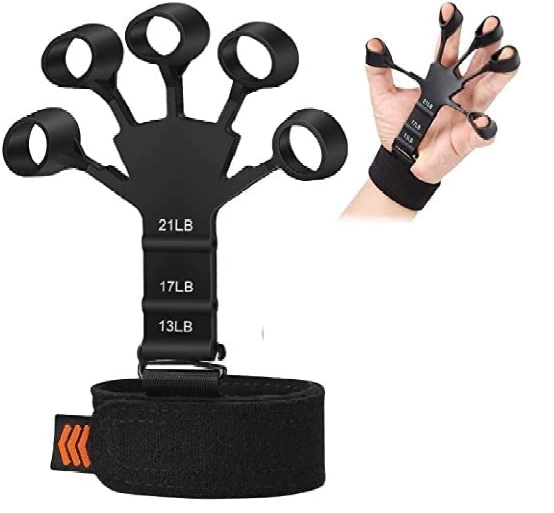 Prostuff.in Finger Strengthener Hand Grip Strengthener, Grip Strength Trainer, 6 Resistant Level Finger Exerciser & Hand Strengthener, Finger Flexion Extension Training, Black color,1 Pcs (B0C6KD5RY1) Amazon Price History, Amazon Price Tracker