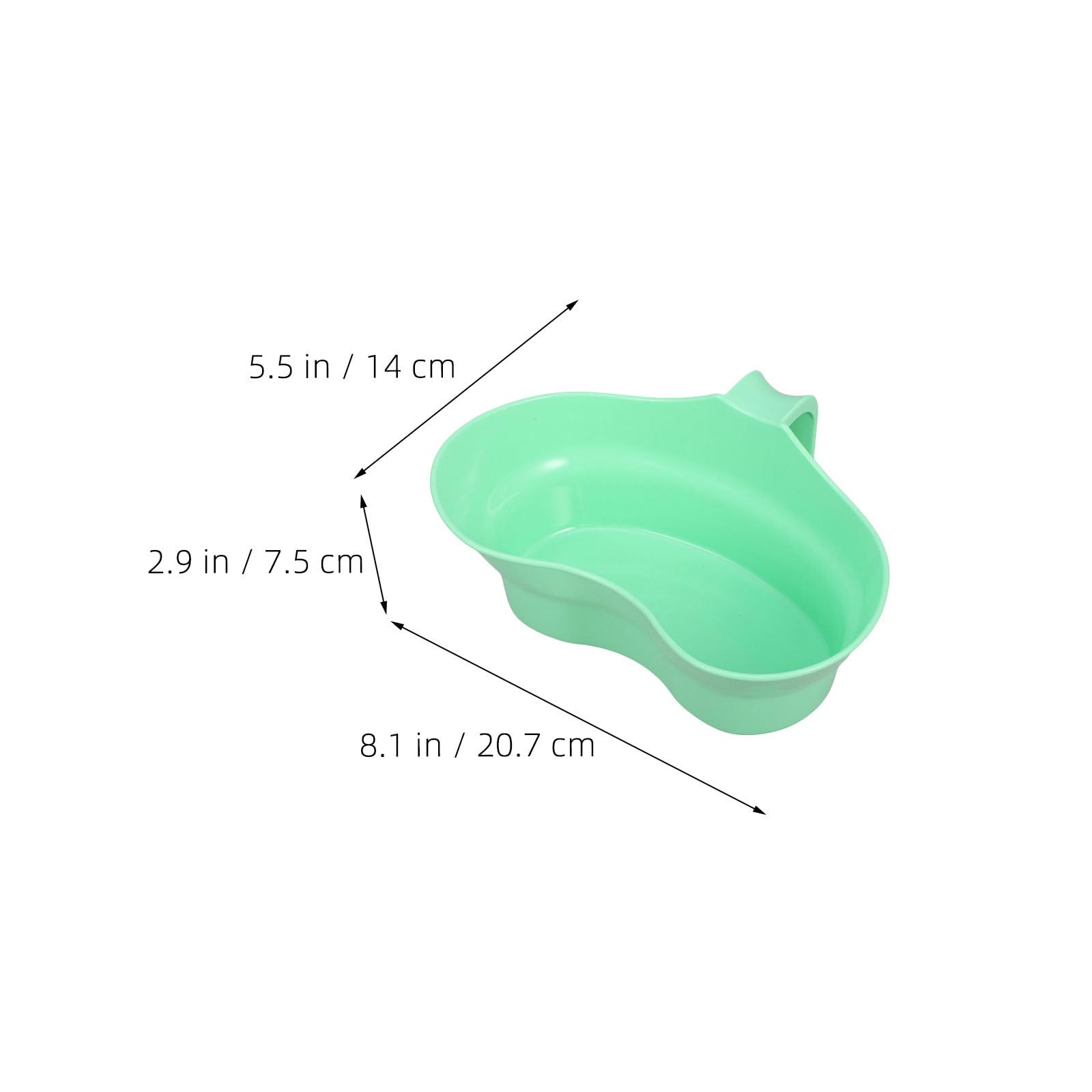 Juego de 4 vasos para enjuague bucal con asa para pacientes postrados en cama - Recipiente de plástico para vómito para el cuidado bucal de ancianos - Lavabo portátil para hospitales y