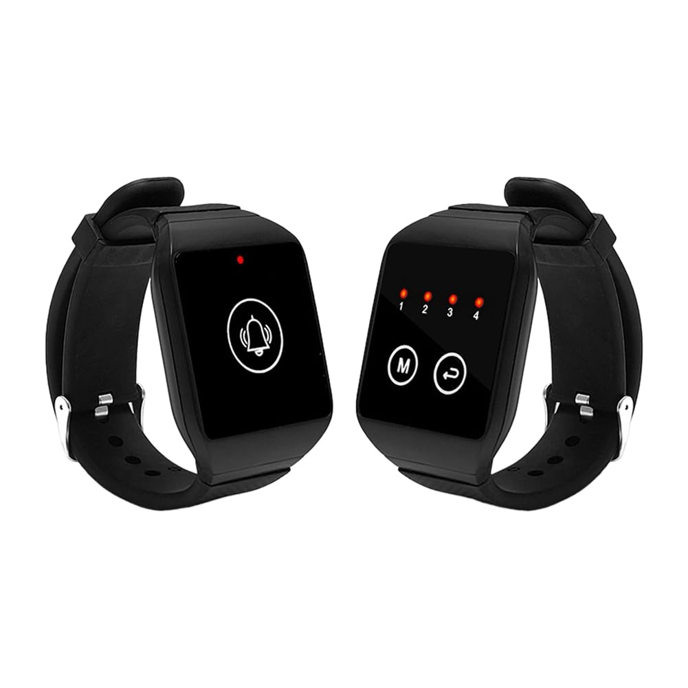Récepteur de Montre Sans Fil pour Serveur, Appel de Restaurant, Téléavertisseur pour Maison, Café, Dentiste, Bureau, Conférence Téléphonique