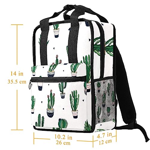 Sac à dos pour garçons vert motif cactus idéal pour l'école et les sorties - 5