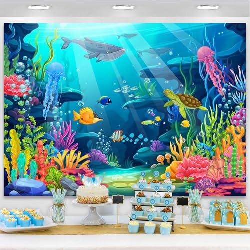 Fondo fotográfico Under The Sea 7x5ft para fiestas miniatura 4