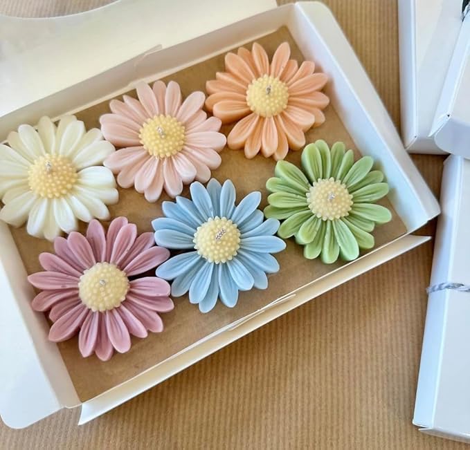 Daisy Flower Floating Candle (Pack of 5) Perfect for Diwali, Party and Wedding Scented Decorative Candles-image-48