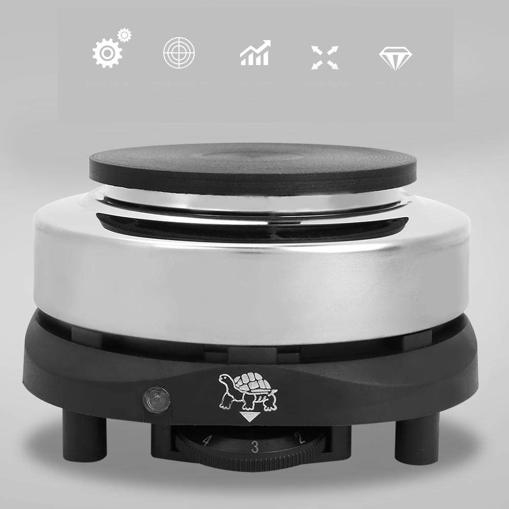 Stufa da tè elettrica Ladieshow, stufa da banco elettrica portatile per tè e caffè Cucina singola piastra riscaldante riscaldatore da 500 W.