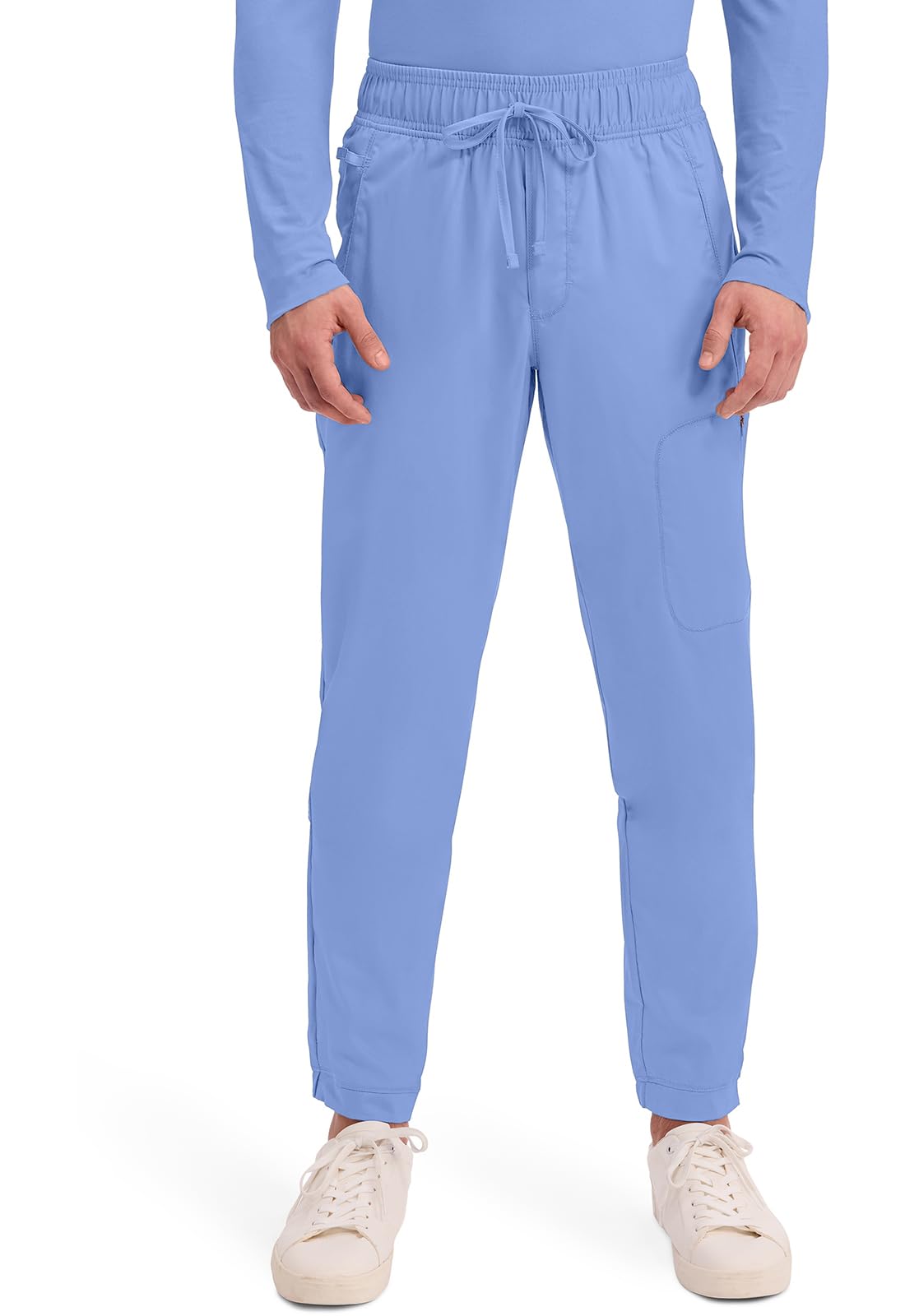 Cherokee Men Scrubs Pant Natural Rise Jogger with Zip Cargo Pocket WW012