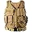 vAv YAKEDA Tactical Vest Outdoor Ultra-Light Breathable Training Airsoft Vest Adjustable for Adults (US, Alpha, One Size, Regular, Regular, Tan)