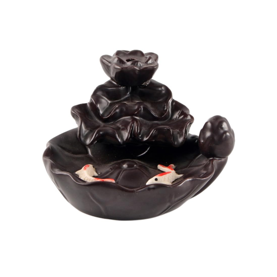 Encensoir cascade anti-stress pour calmer l'anxiété avec flux de fumée relaxant en céramique