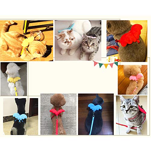 image for Goclothod Pet Dog Leash Adjustable Harness Puppy Leads and Collars Set