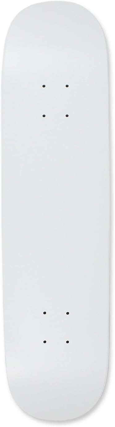 Moose D067 Blank Skateboard Deck, Dipped White, 7.75"