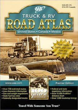 Paperback AAA Truck & Rv Road Atlas 2002: Us/Canada/Mexico Book