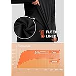 Women's Thermal Fleece Tops Long Sleeve Workout Shirts Running Athletic Base Layer with Thumb Holes Zipper Pocket - Image 5