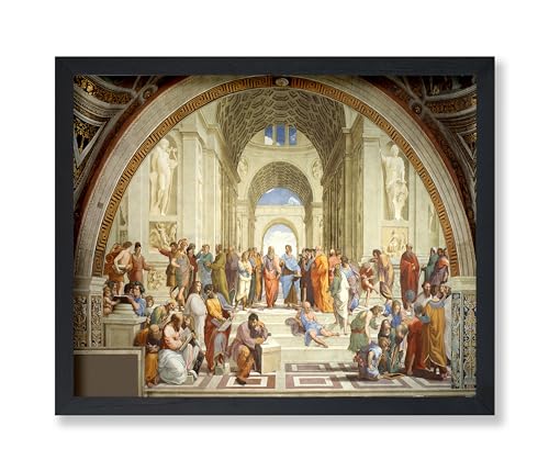 Impression vintage Raphaël : finesse de l'École d'Athènes 20x25cm