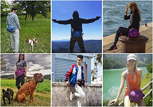 image for WATERFLY Fanny Pack with Water Bottle Holder Hiking Waist Packs for Wa
