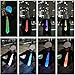 1clienic Light Up Tie LED Necktie 7 Colors Glow in Dark, USB Rechargeable Luminous Novelty Necktie Unisex LED Tie for Fathers Day Party Costume Men Women Boys