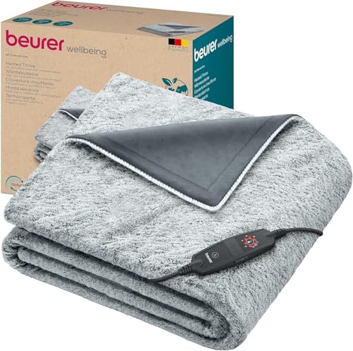 Beurer HD 75 Nordic Grey Heizdecke, Wärmedecke hergestellt aus...