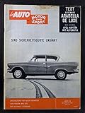 borgward motor hanomag  Auto Motor und Sport - Februar/1961 - Borgward Arabella Deluxe