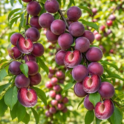 Live Red Plum Fruit Tree image