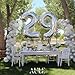 AULE 40 Inch Big Silver 9 Balloon Number Large Foil Helium Number Balloons 0-9 Jumbo Giant Happy 9th Birthday Party Decorations for Boy or Girl Huge Mylar Anniversary Party Supplies