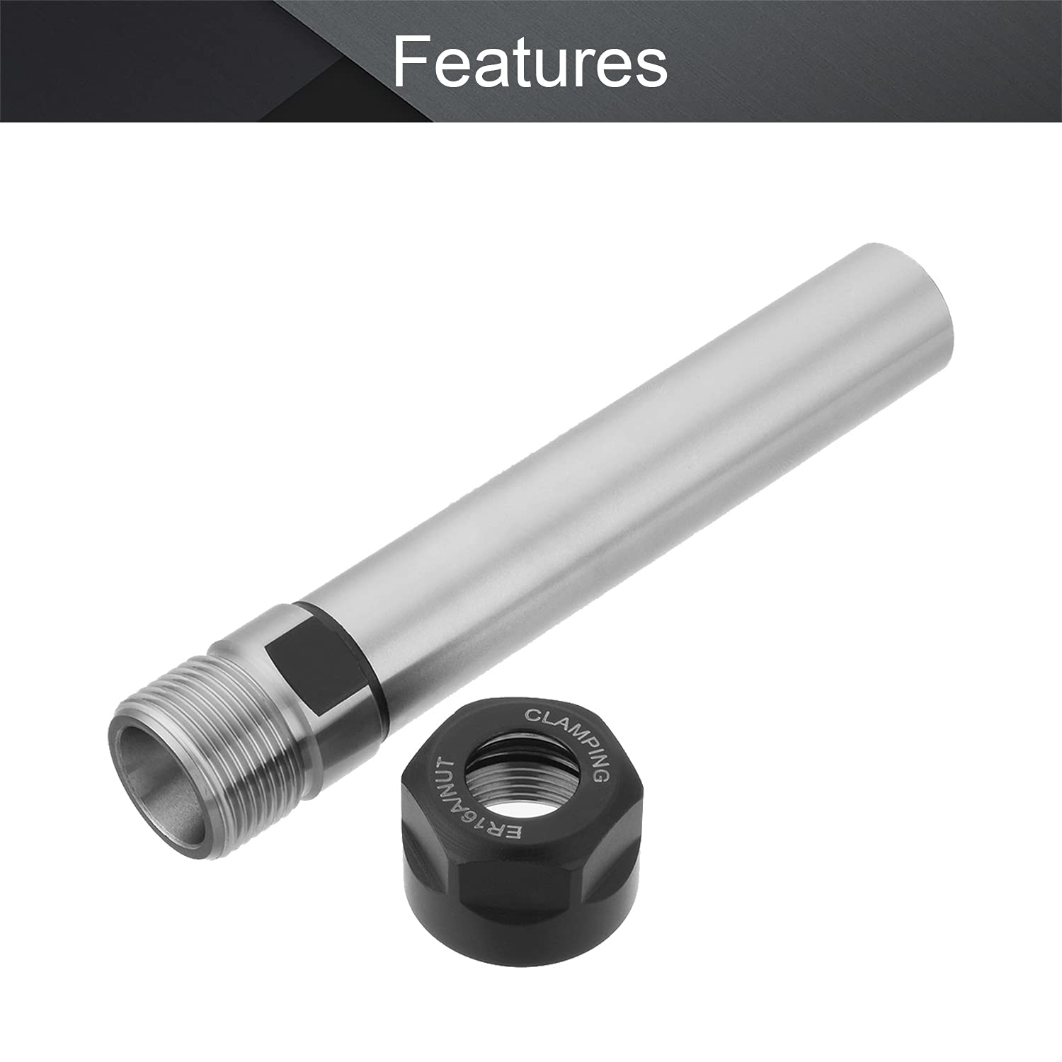 C16 ER16 100L Collet Chuck Tool Holder - Straight Shank For CNC Milling & Lathe 7 thumbnail image