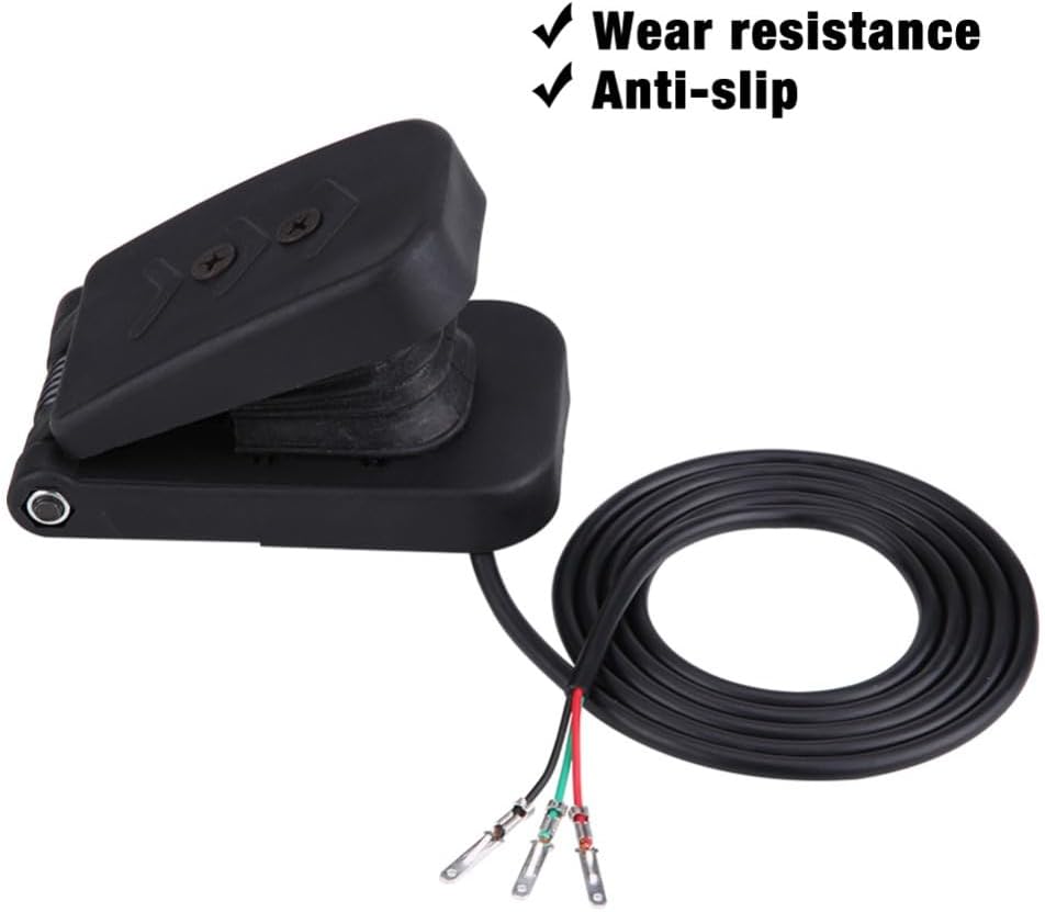Gas Pedal for Karting,Electric Throttle Foot Pedal - ATV Foot Accelerator Throttle Speed Control Brake Pedal for Go Kart,ATV,E-Bikes & Scooters