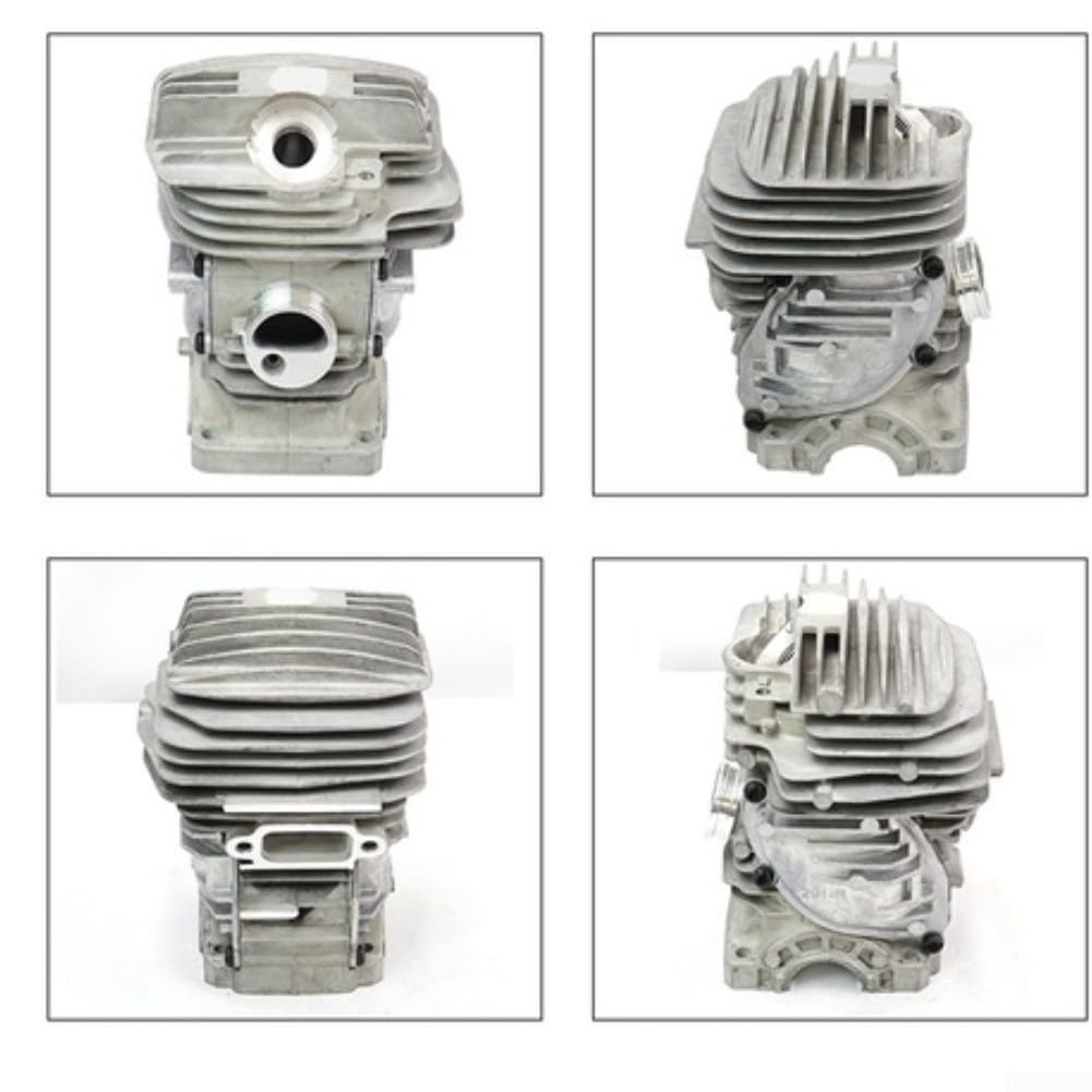 Cylinder piły łańcuchowej do zestawu, 47 mm duży otwór z uszczelką i uszczelkami, kompatybilny z MS291 MS271 1141 020 1206 do naprawy (zespół cylindra)