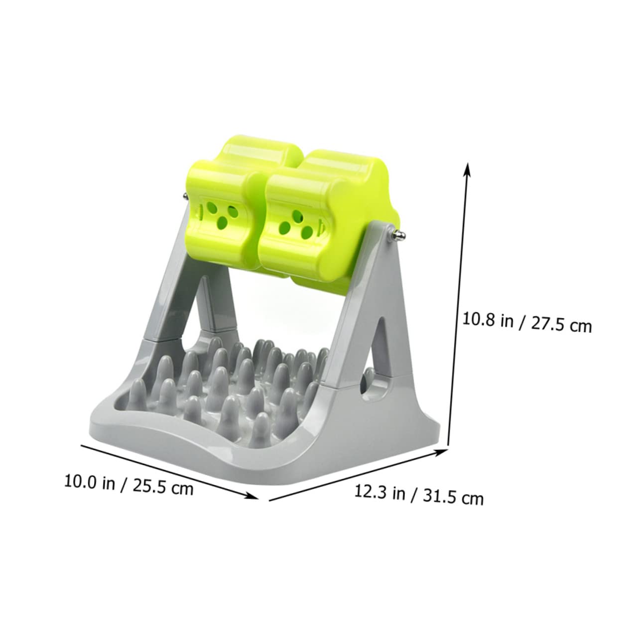 Toddmomy 1pièce Bol De Nourriture Automatique pour Chien Distributeur De Croquettes Jouet Entraînement Interactif pour Animaux Gris Vert