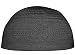 Eid Special! Plain Black Cotton Stretch Knit One-size Kufi Hat Skull Cap - Comfortable Fit
