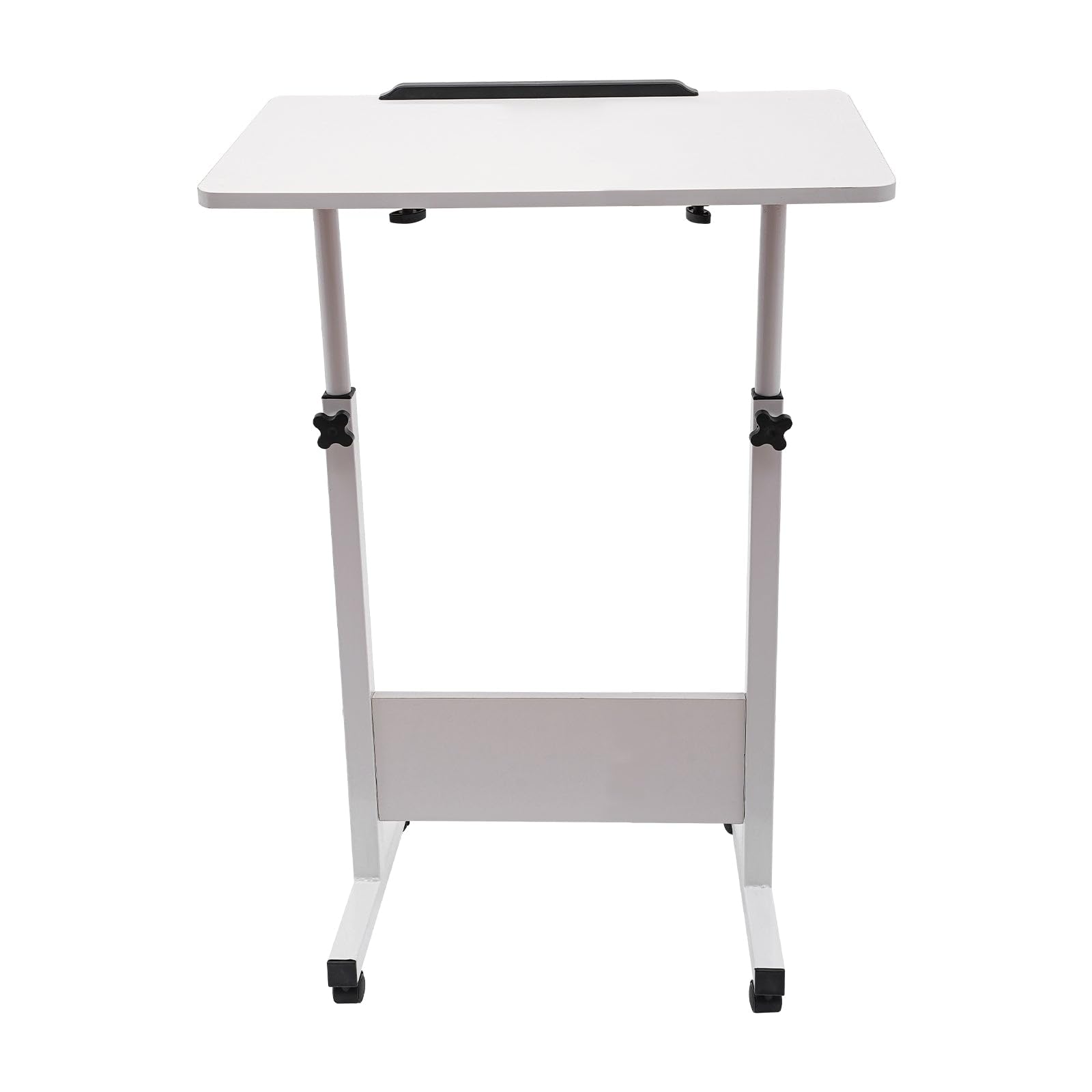 Adjustable Height Standing Desk Writable Tempered Glass Desktop with Eraser — view 2