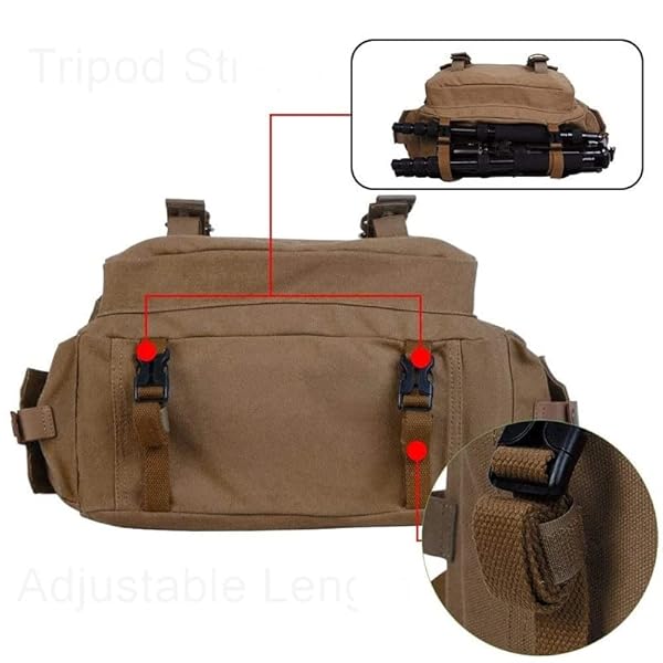 JHDFH SLR Camera Schoudertas Canvas Camera Rugzak Outdoor Fotografie En Video Reiscamera Case (Color : A, Size : One size)