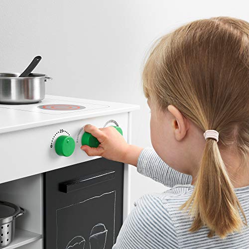 NYBAKAD Spielküche mit Schiebetür 49x30x50cm weiß – Bild 6