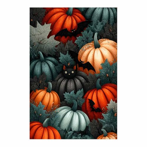 Grand poster Halloween de chat pour corriger un mur vide et sombre de chambre