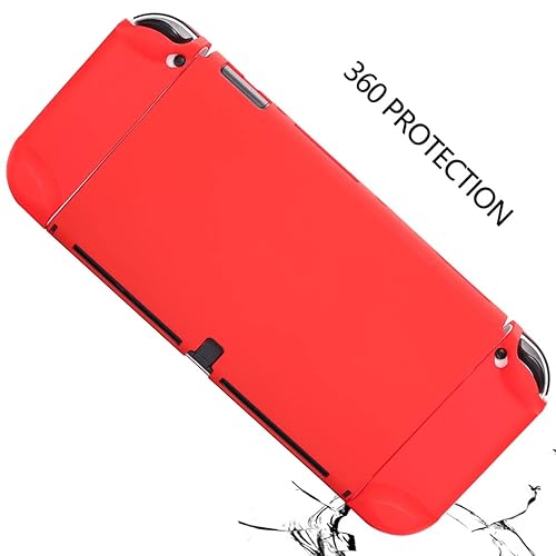 Miniatura 7 de COMCOOL Dockable Case for Nintendo Switch Oled - 9 FT Military Grade Drop Protection with Tempered Glass Screen Protector and Thumb Grips Cute