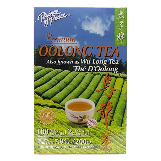 Prince of Peace Oolong Tea - 100 Tea Bags net wt. 6.35oz (180g)