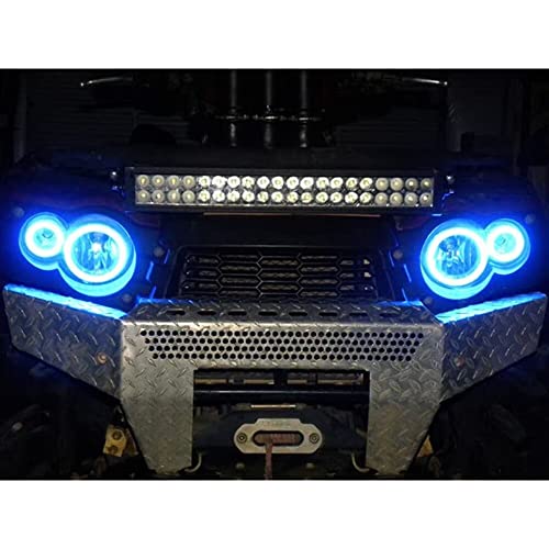 Kit de luces LED halo SNORKELYOURATV para ATV rojo miniatura 7
