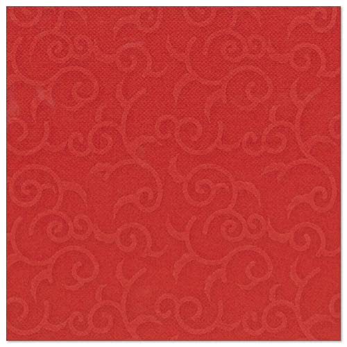 Serviettes de table Papstar rouge pour un grand repas de fête chaleureux