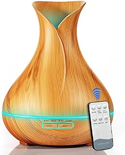KBAYBO Essential Oil Diffuser with Remote Control Aromatherapy Diffuser 550mL Cool Mist Aroma