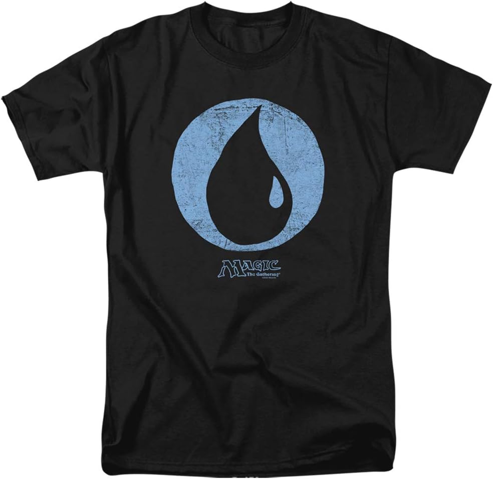 Magic The Gathering Blue Symbol Unisex Adult T Shirt for Men and Women