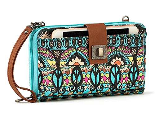 Image of Sakroots Smartphone Crossbody Purse - Women's Cellphone Bag & Wallet For Everyday - Convertible Wristlet With Zipper