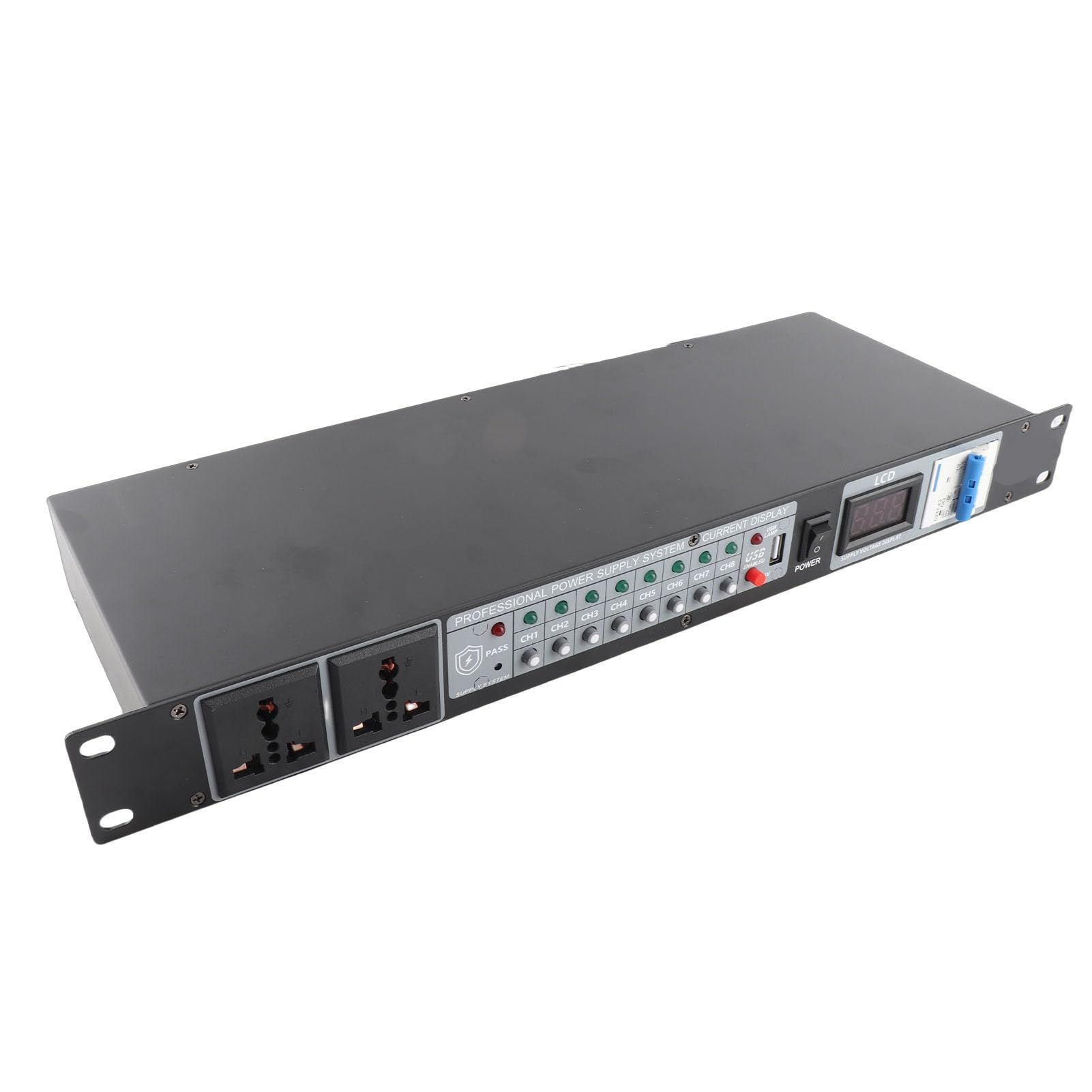 Yctze Sekwencer Zasilania 10 Gniazd 110–220 V do Sprzętu Audio (wtyczka UE)