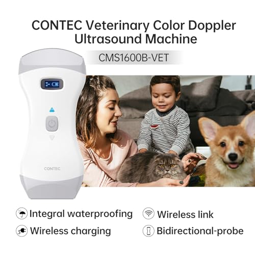 Contec 20230927CMS1600B-VET Veterinary Color Doppler Ultrasound Machine Handheld Convex & Linear Probe For Animals Pet thumb #2