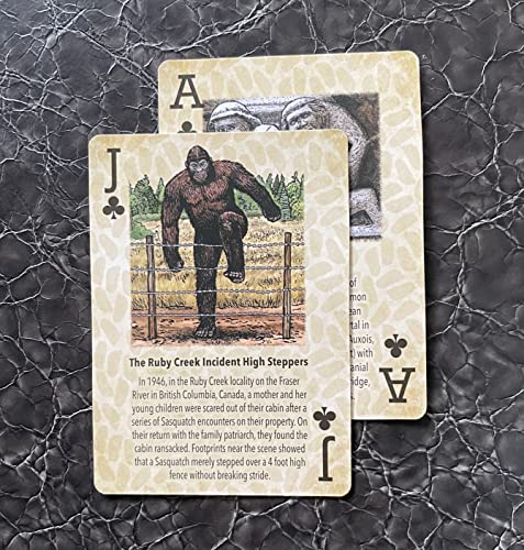 Paradise Cay Publications, Inc. Squatch Metalworks Bigfoot Playing Cards - Standard 52 Card Deck - Unique And Fun Playing Cards With Illustrations And Facts - Perfect For Sasquatch Enthusiasts #TOP5