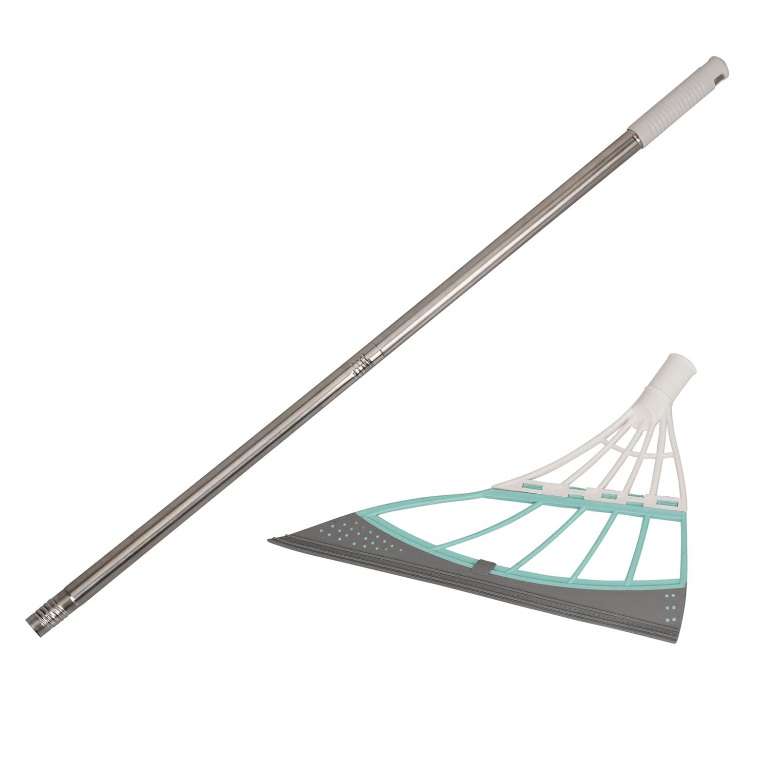 Freshome Multifunction Magic Broom, 2-in-1 Universal Wiping Sweeper Durable Eco-Friendly TPR Broom with Scraper, Bathroom Wiper Wet and Dry Broom is Used for Tiles, Glass, Wiper, Hardwood Floor (B09NF3S4S1) Amazon Price History, Amazon Price Tracker