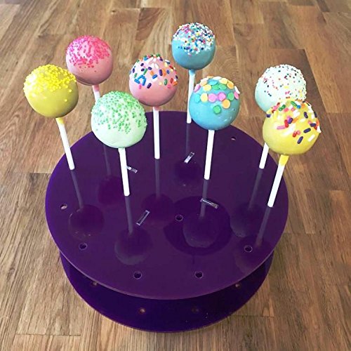 Cake Pop Stand Round by Super Cool Creation, Purple - Standard