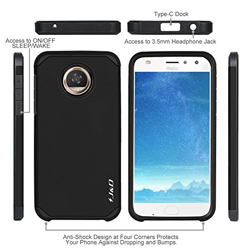 J&D Compatibile per Cover Moto Z2 Play