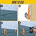 Siding Installation Tools with Storage Pouch, Mounting Kit for 3/8-Inch Fiber Cement Sidings, Lap Siding Gauge with Adjustable Reveals, Durable Polycarbonate Body, 2 Pack