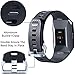 Wepro Bands Compatible with Fitbit Ionic SmartWatch, Watch Replacement Sport Strap for Women Men Kids, Buckle, Small, Smoke Gray