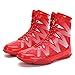 EMDPBD Bottes de Boxe pour Hommes Chaussures de Boxe, Boxeurs D'entraînement Chaussures de Sport, Chaussures D'entraînement au Combat pour Hommes Chaussures D'entraînement,Red-42EU